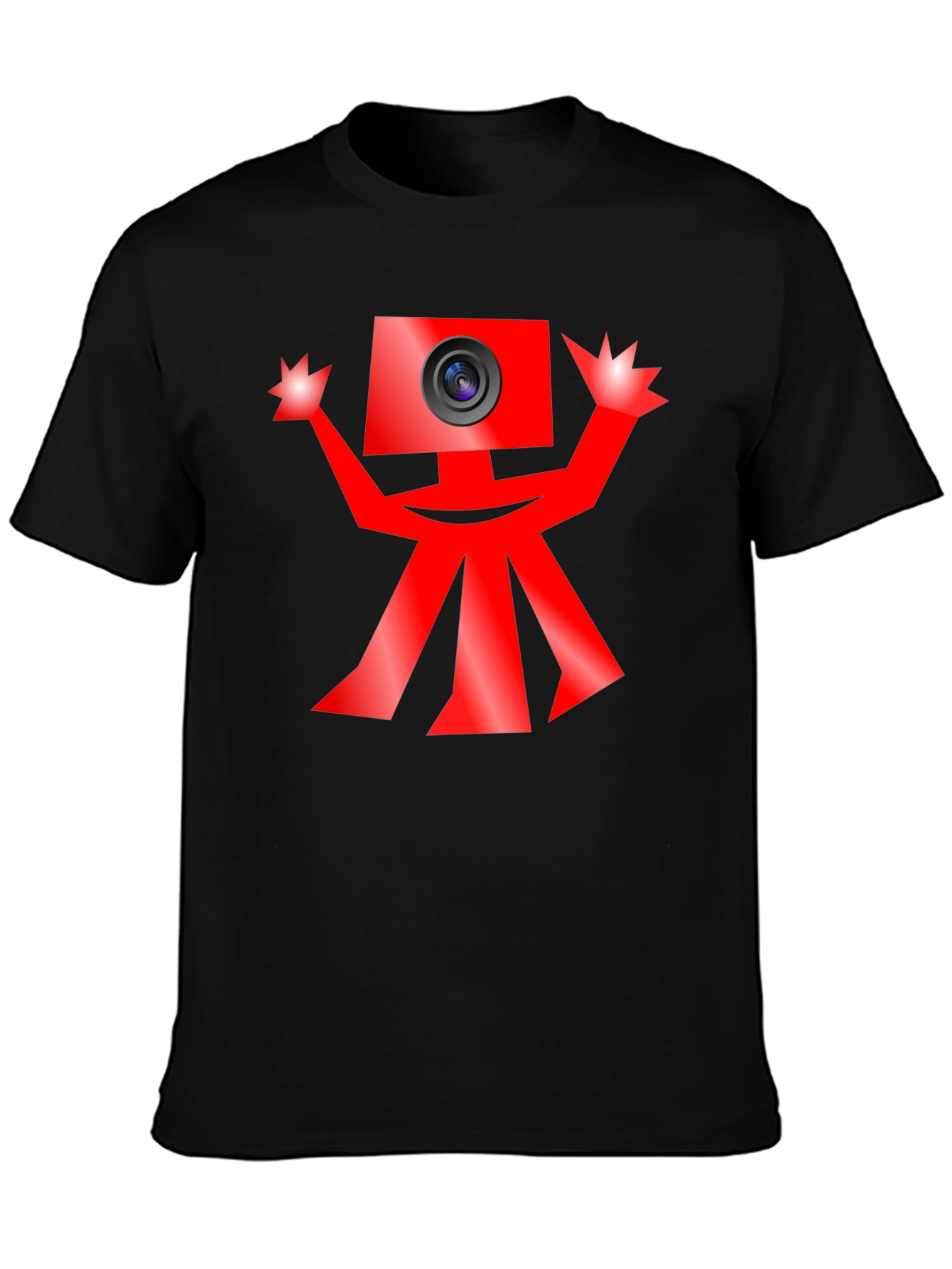 Quirky Camera Character Graphic Tee