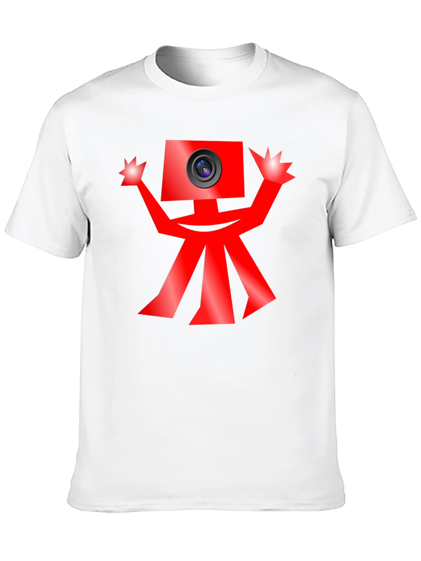 Quirky Camera Character Graphic Tee