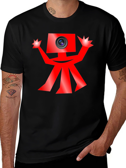 Quirky Camera Character Graphic Tee
