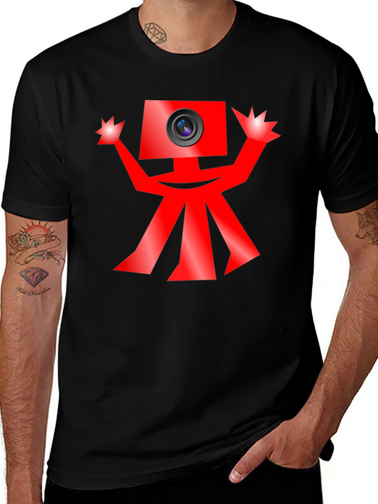 Quirky Camera Character Graphic Tee
