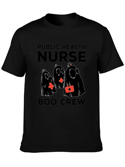 Public Health Nurse Boo Crew Halloween T-Shirt