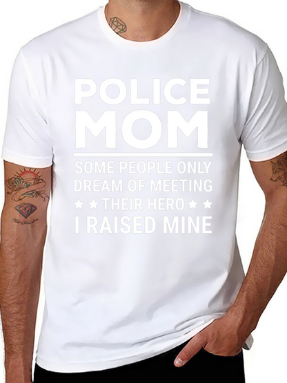 Police Mom T-Shirt - Hero Raised Tee