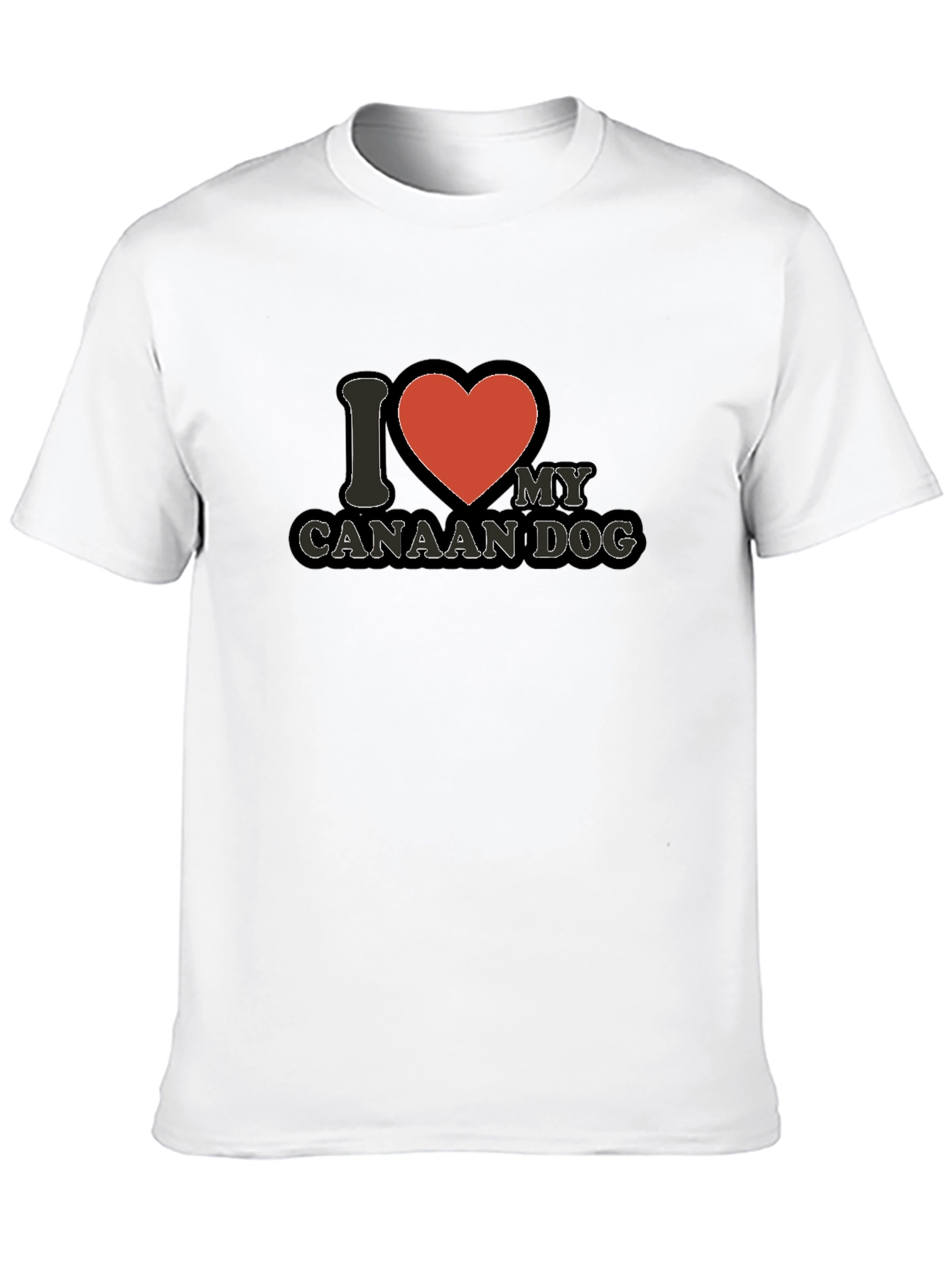 I Love My Canaan Dog T-Shirt - Black