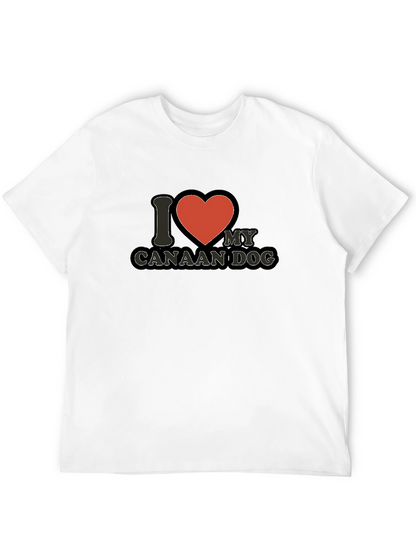 I Love My Canaan Dog T-Shirt - Black