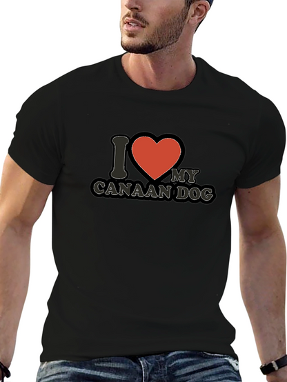 I Love My Canaan Dog T-Shirt - Black