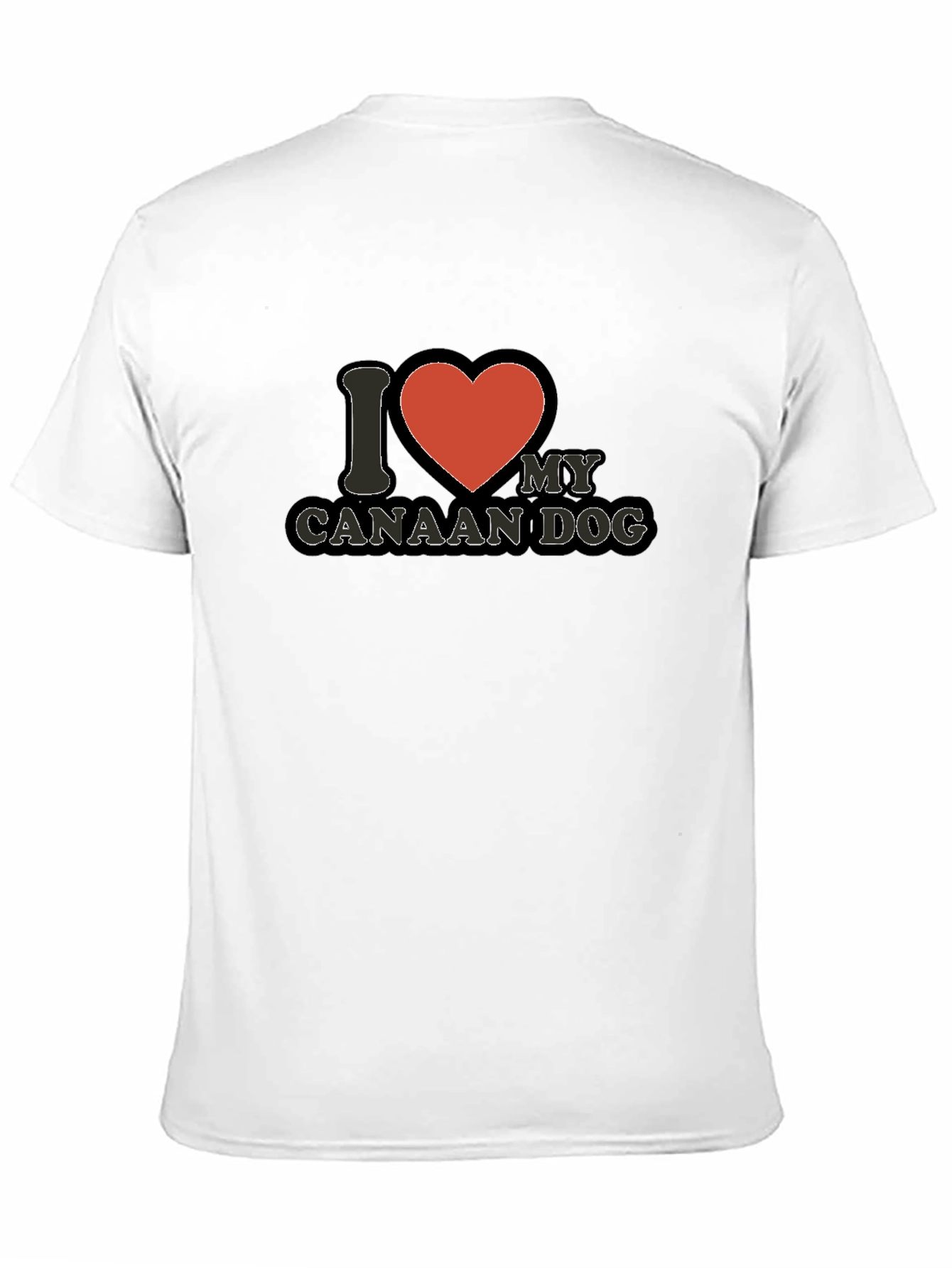 I Love My Canaan Dog T-Shirt - Black