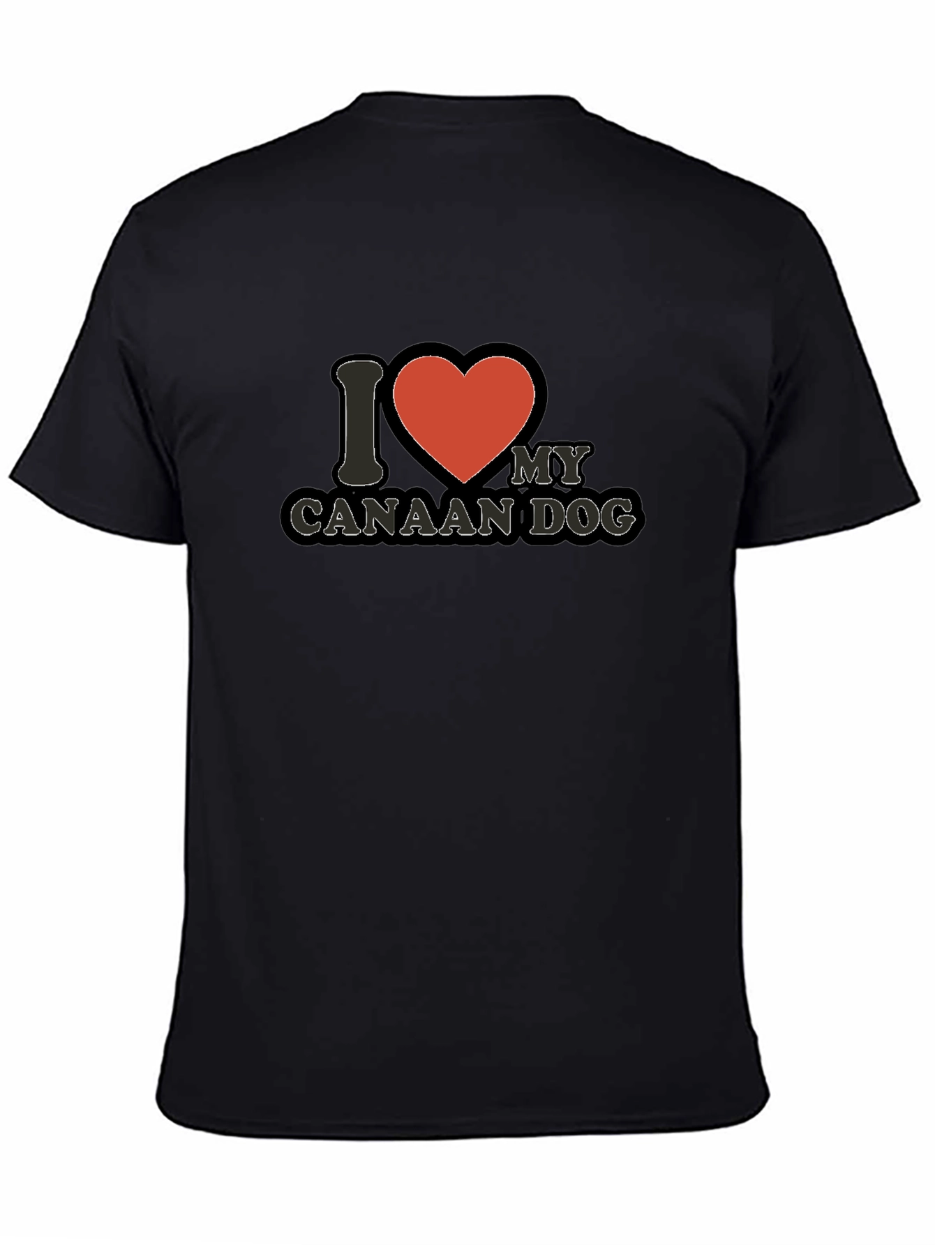 I Love My Canaan Dog T-Shirt - Black