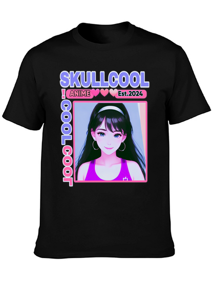 Skullcool Anime Girl Graphic T-Shirt - Est. 2024