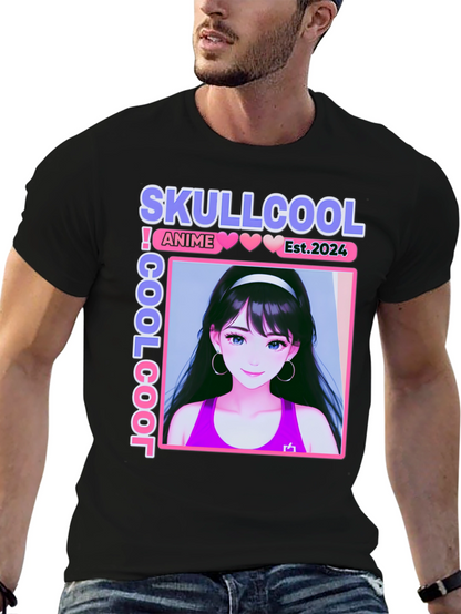 Skullcool Anime Girl Graphic T-Shirt - Est. 2024