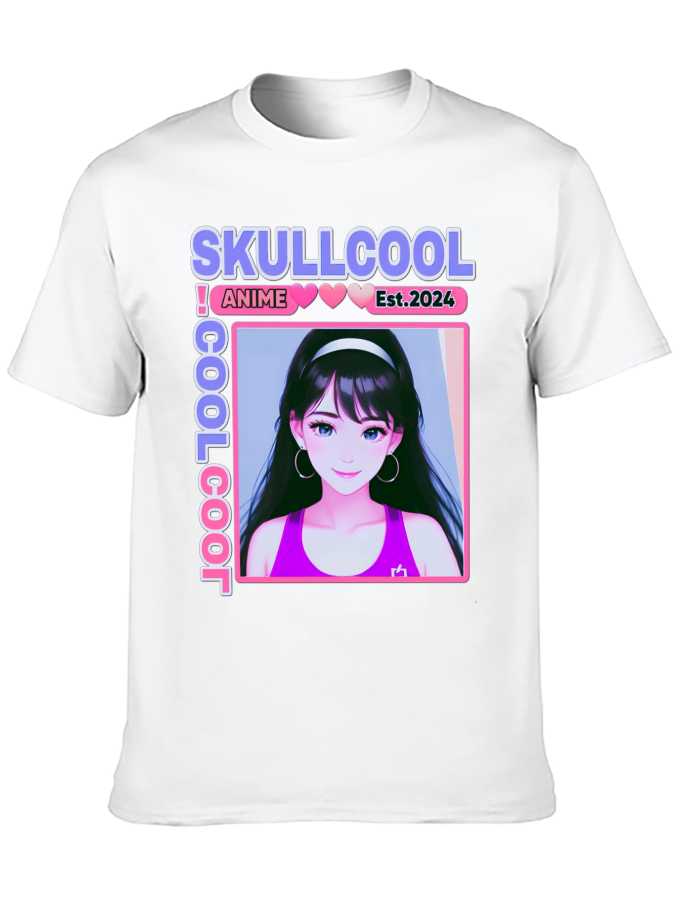 Skullcool Anime Girl Graphic T-Shirt - Est. 2024