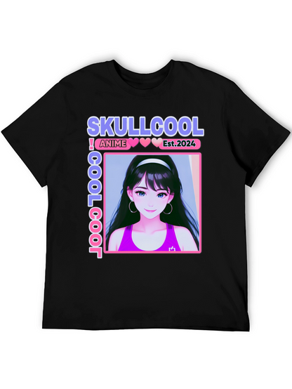 Skullcool Anime Girl Graphic T-Shirt - Est. 2024