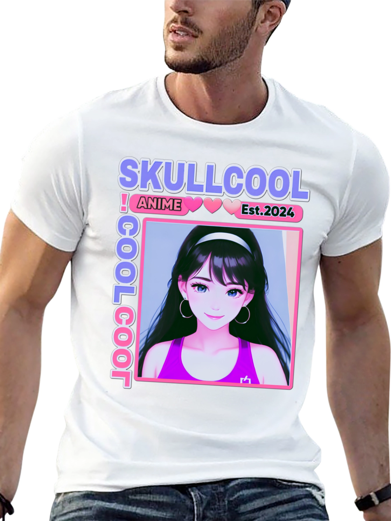 Skullcool Anime Girl Graphic T-Shirt - Est. 2024