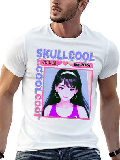 Skullcool Anime Girl Graphic T-Shirt - Est. 2024