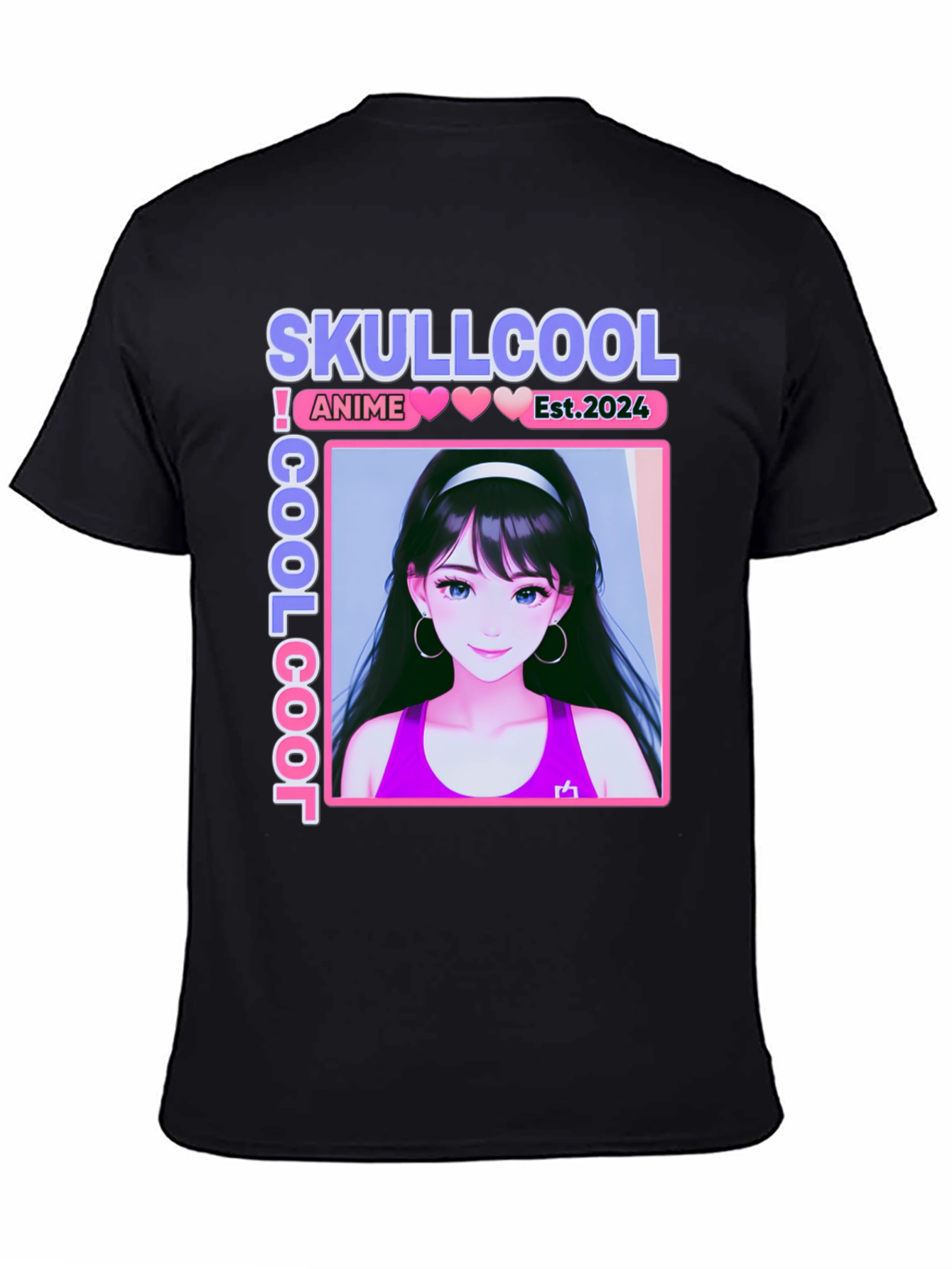 Skullcool Anime Girl Graphic T-Shirt - Est. 2024