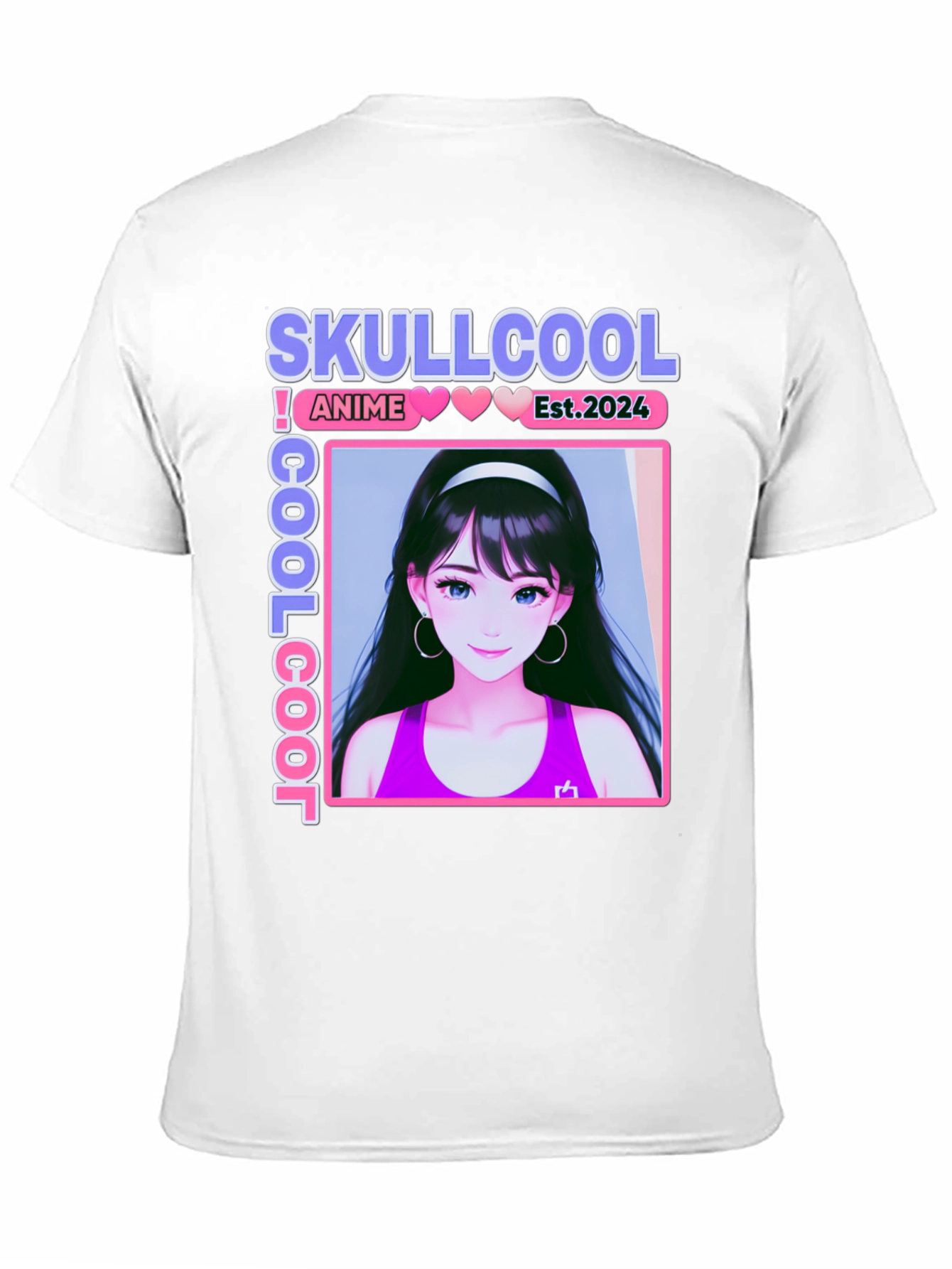 Skullcool Anime Girl Graphic T-Shirt - Est. 2024