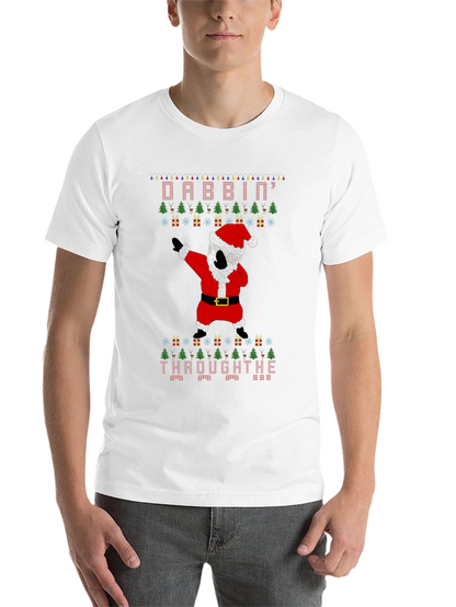 Dabbin Through The Snow Christmas Graphic Tee
