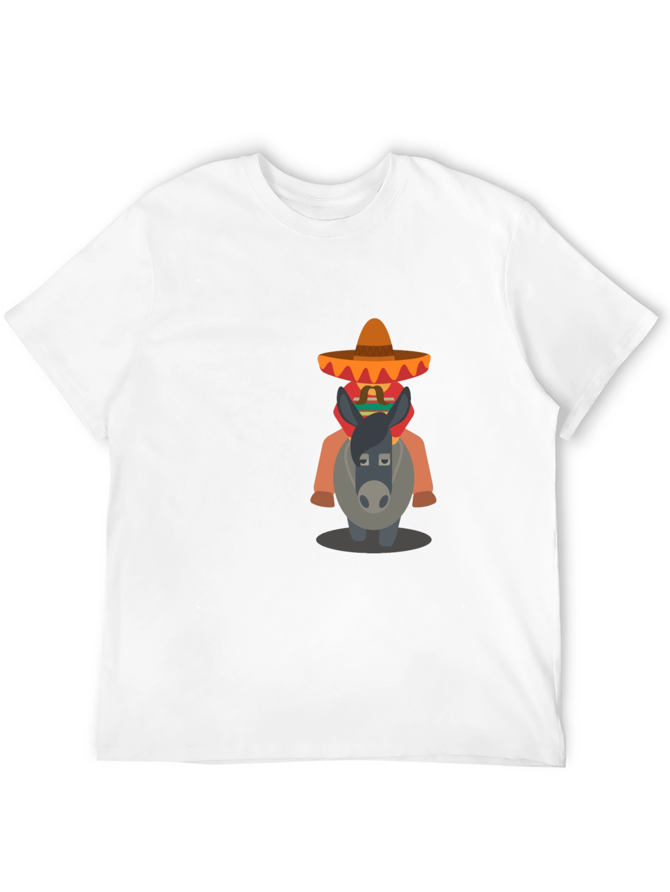 Black T-Shirt with Mexican Donkey Design