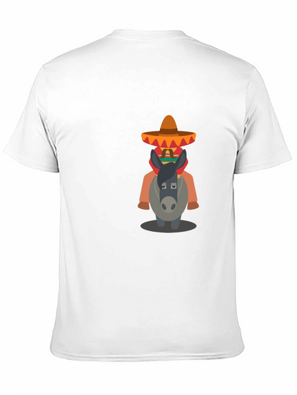 Black T-Shirt with Mexican Donkey Design