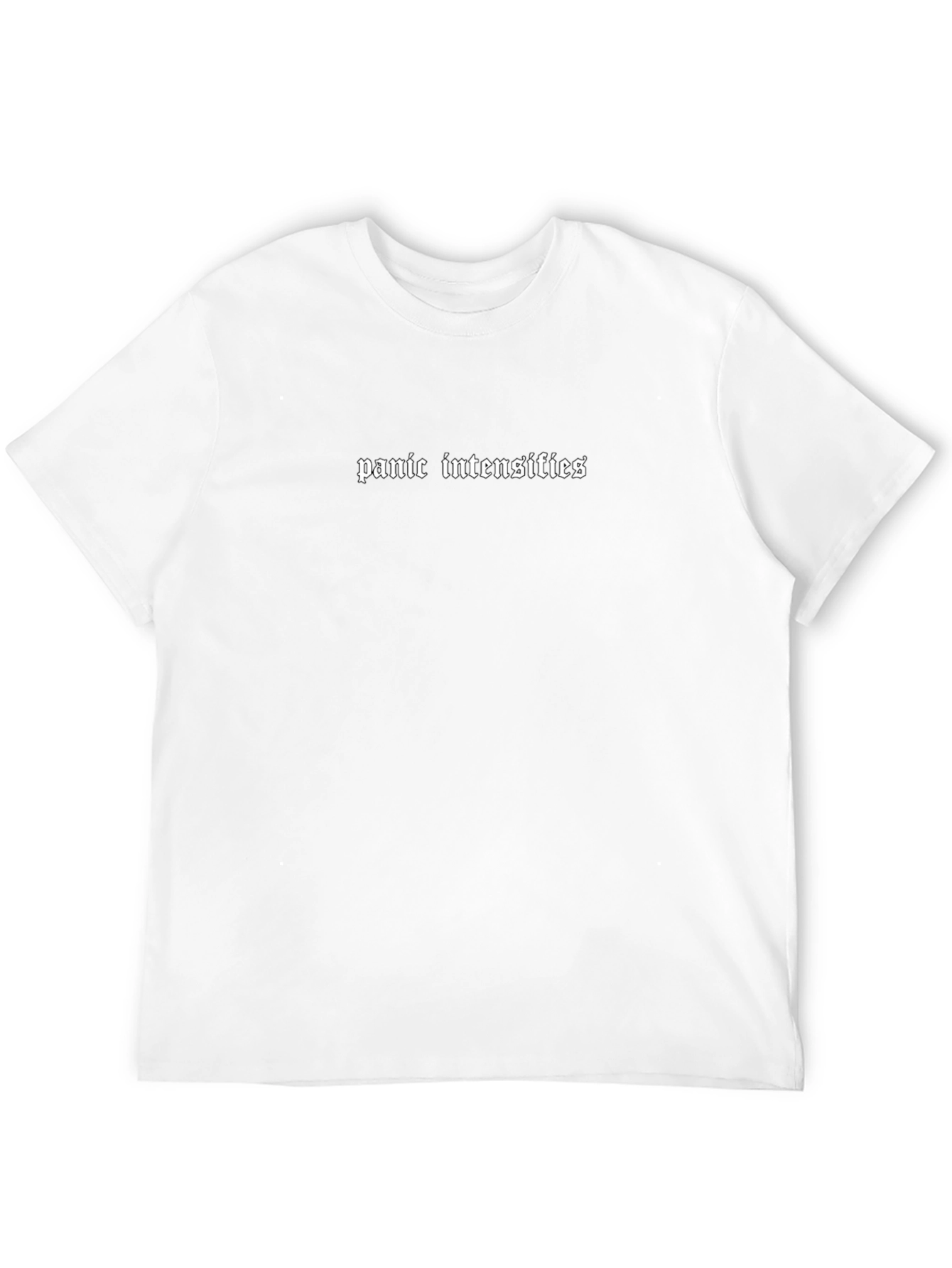 Panic Intensifies Graphic Tee - Soft Black Cotton T-Shirt