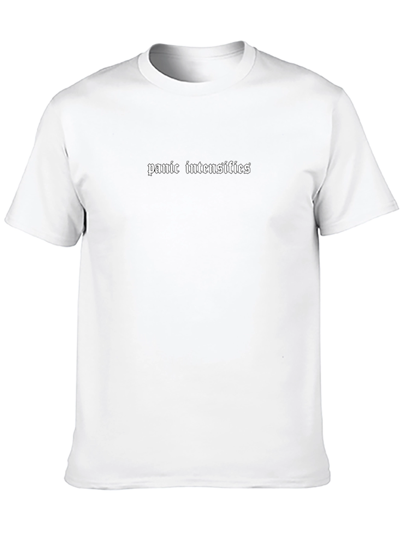 Panic Intensifies Graphic Tee - Soft Black Cotton T-Shirt