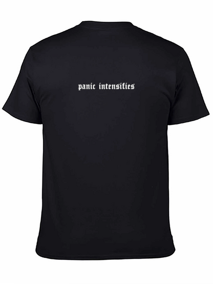 Panic Intensifies Graphic Tee - Soft Black Cotton T-Shirt