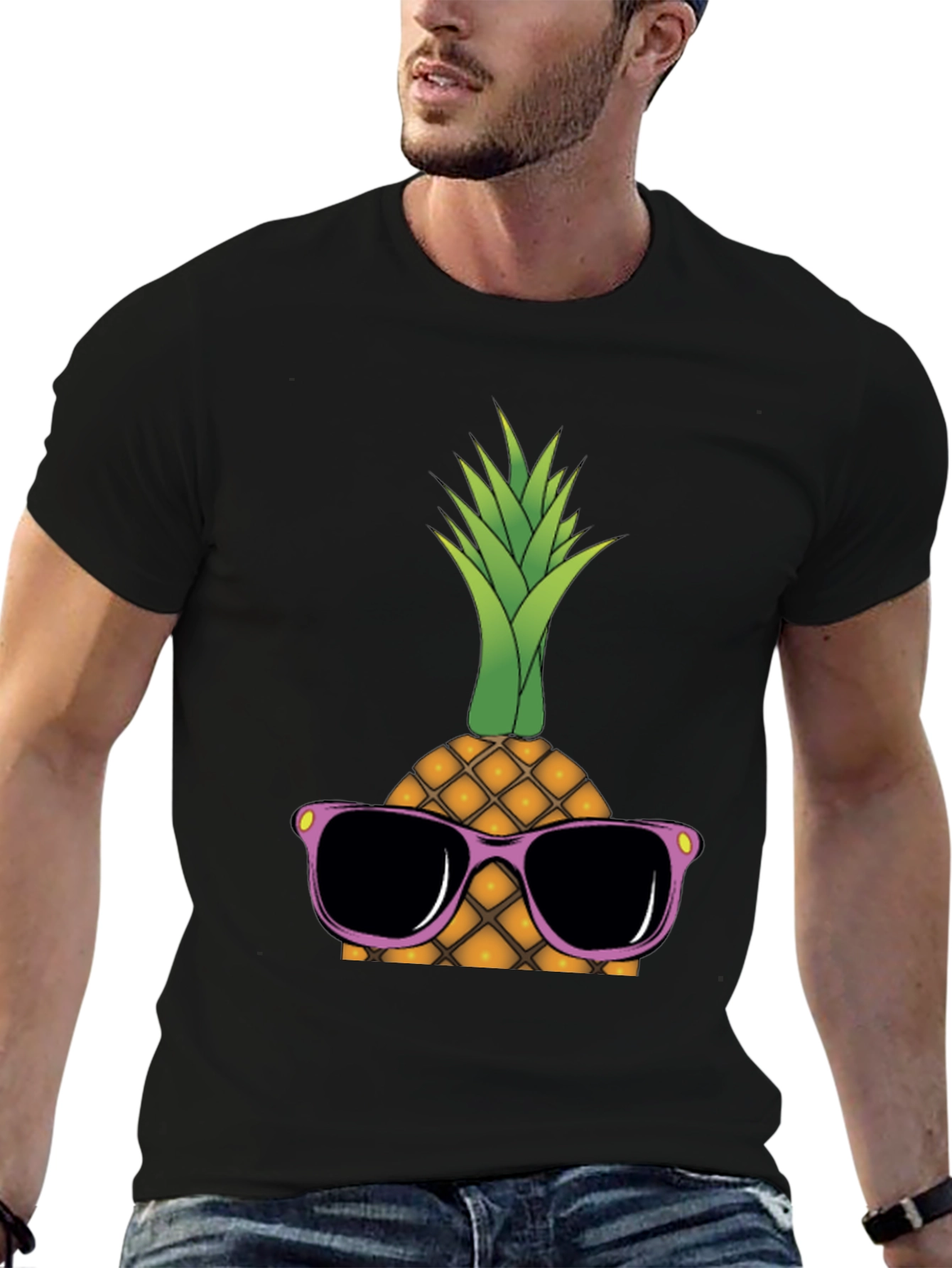Cool Pineapple Graphic T-Shirt
