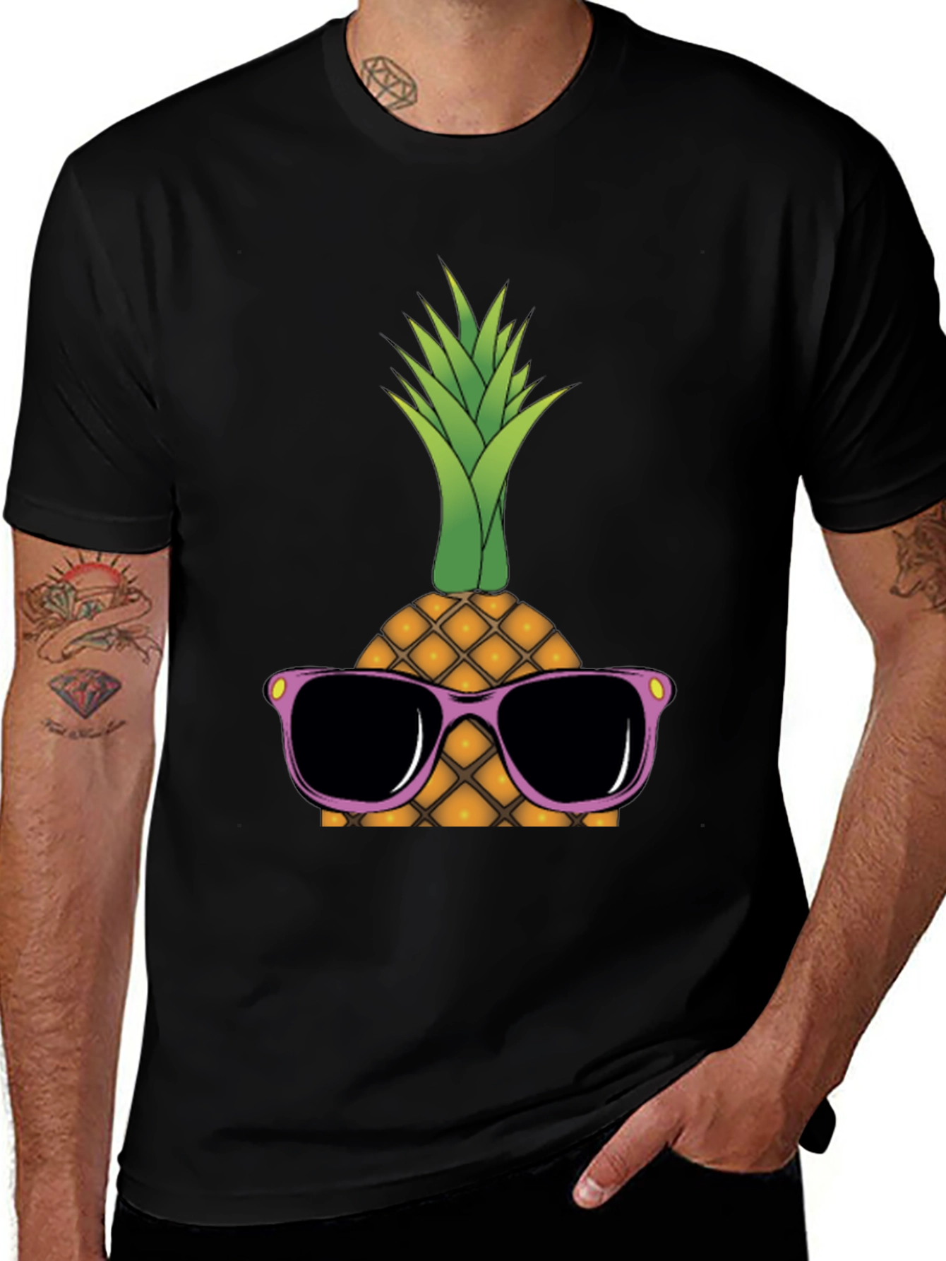 Cool Pineapple Graphic T-Shirt