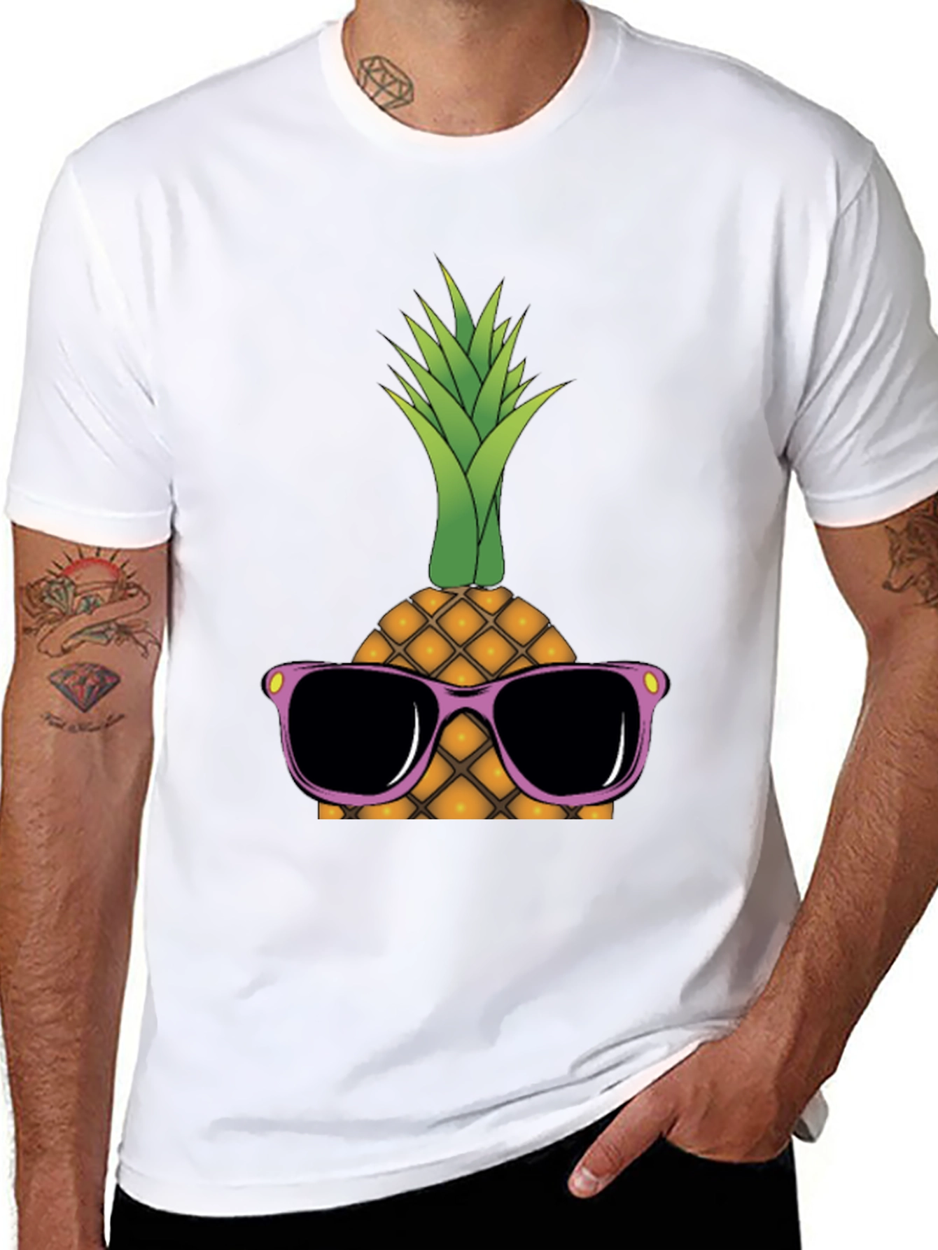 Cool Pineapple Graphic T-Shirt