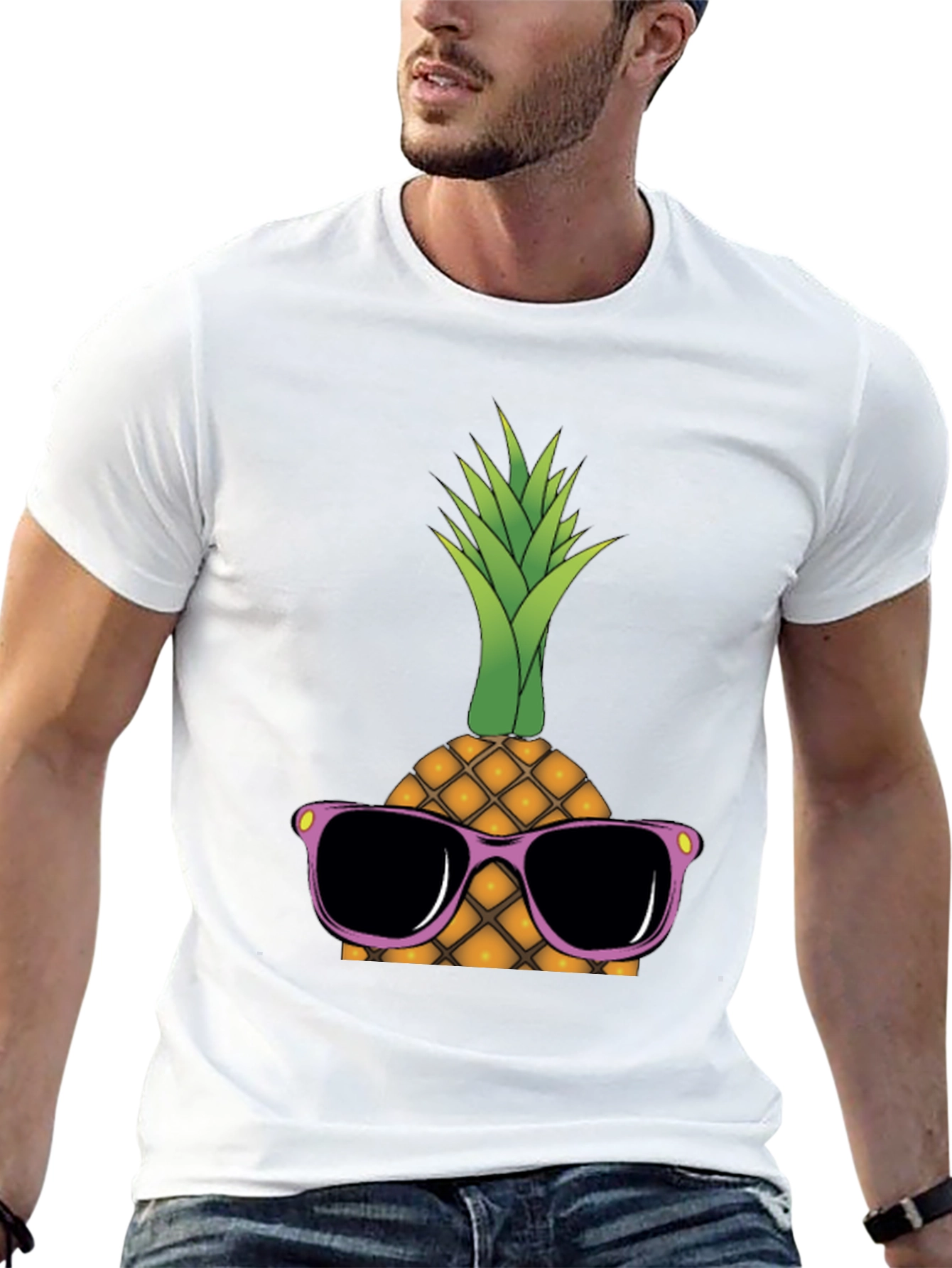 Cool Pineapple Graphic T-Shirt