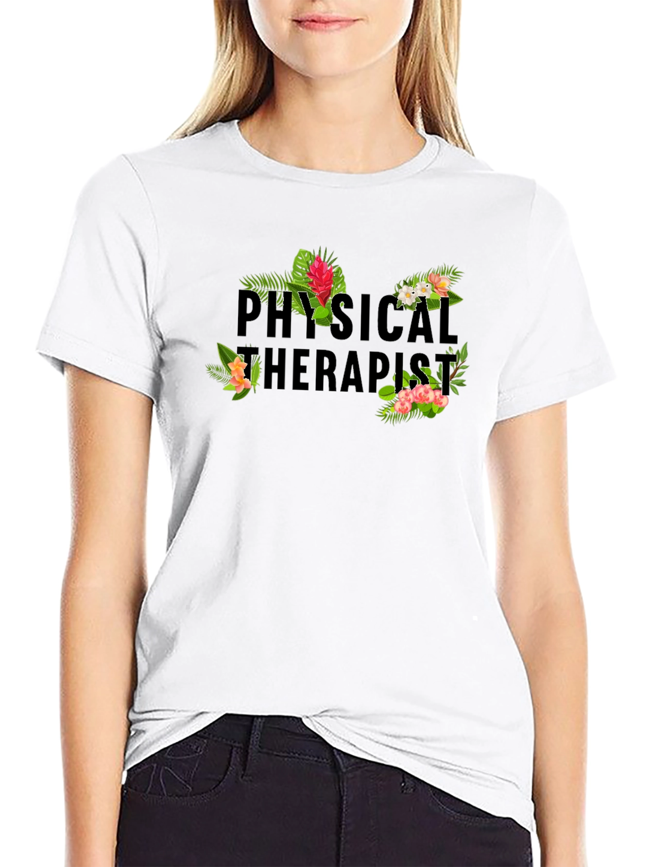 Physical Therapist Floral T-Shirt