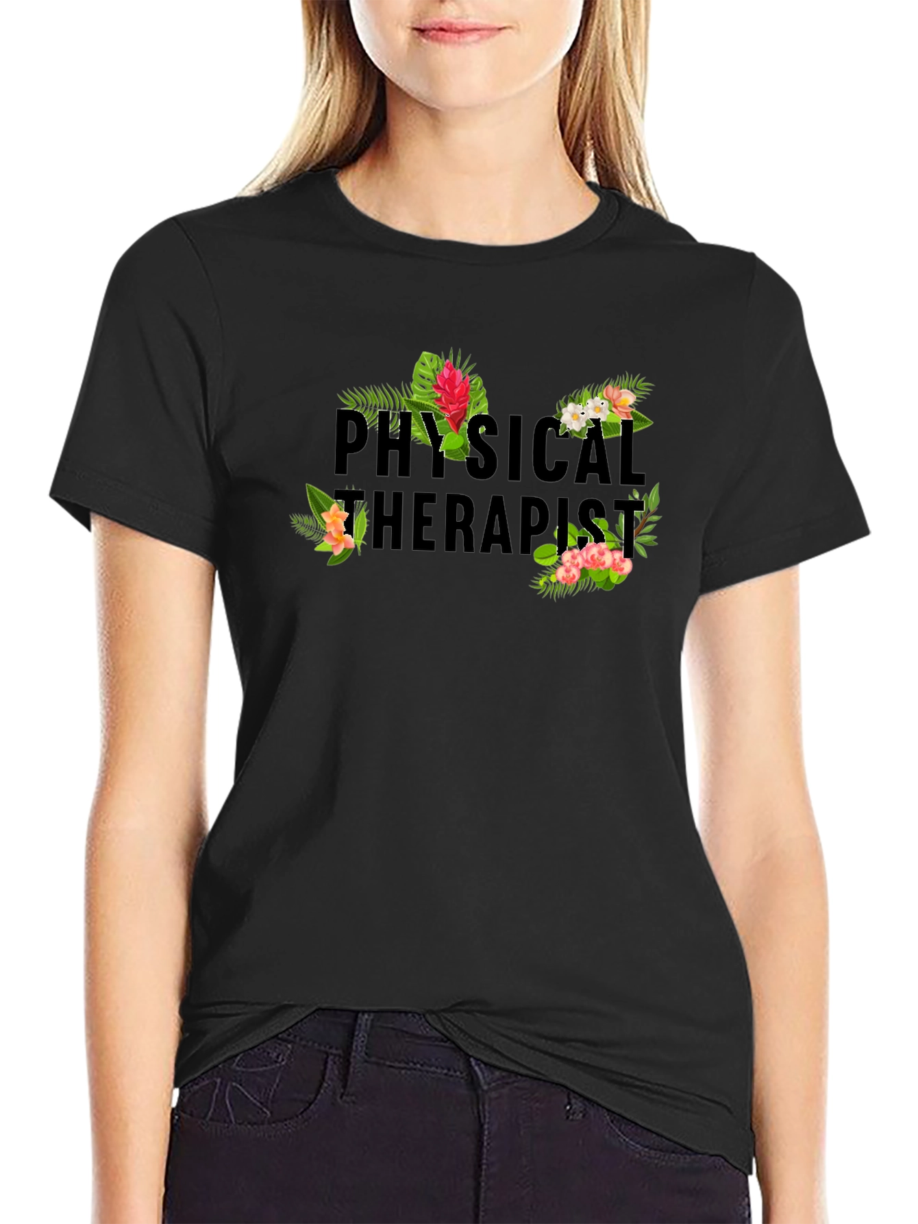 Physical Therapist Floral T-Shirt