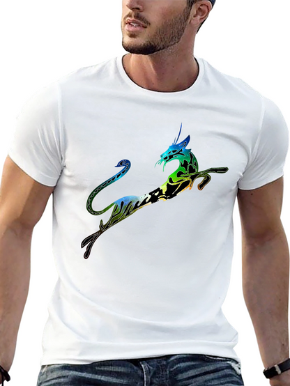 Unique Dragon Graphic Print Tee