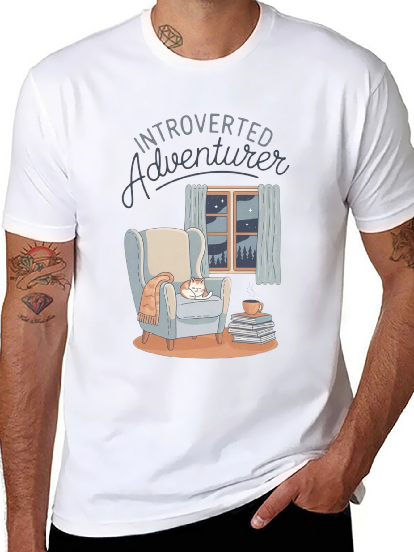 Introverted Adventurer Comfort Graphic Tee