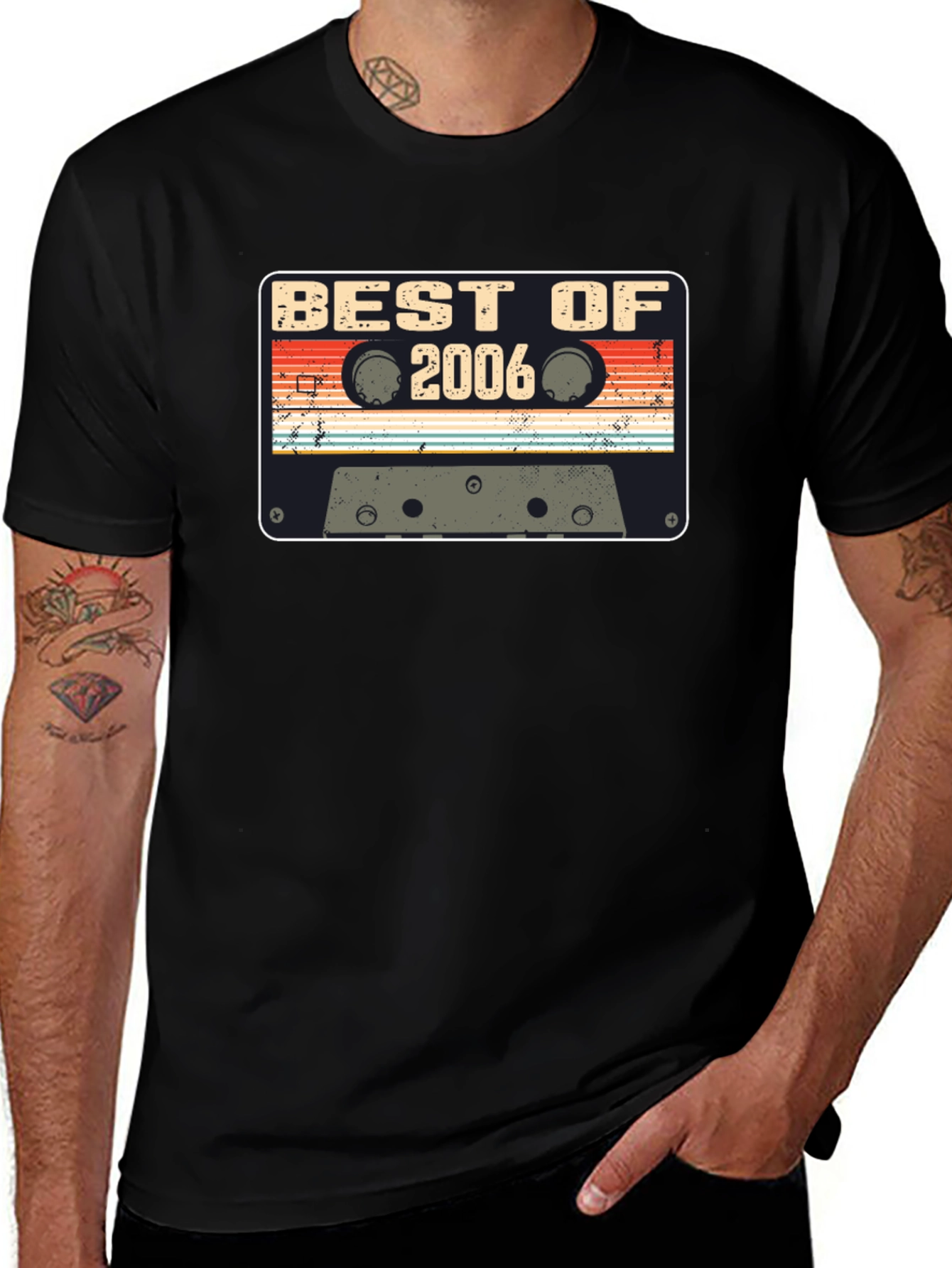 Best of 2006 Cassette Tape Black T-Shirt