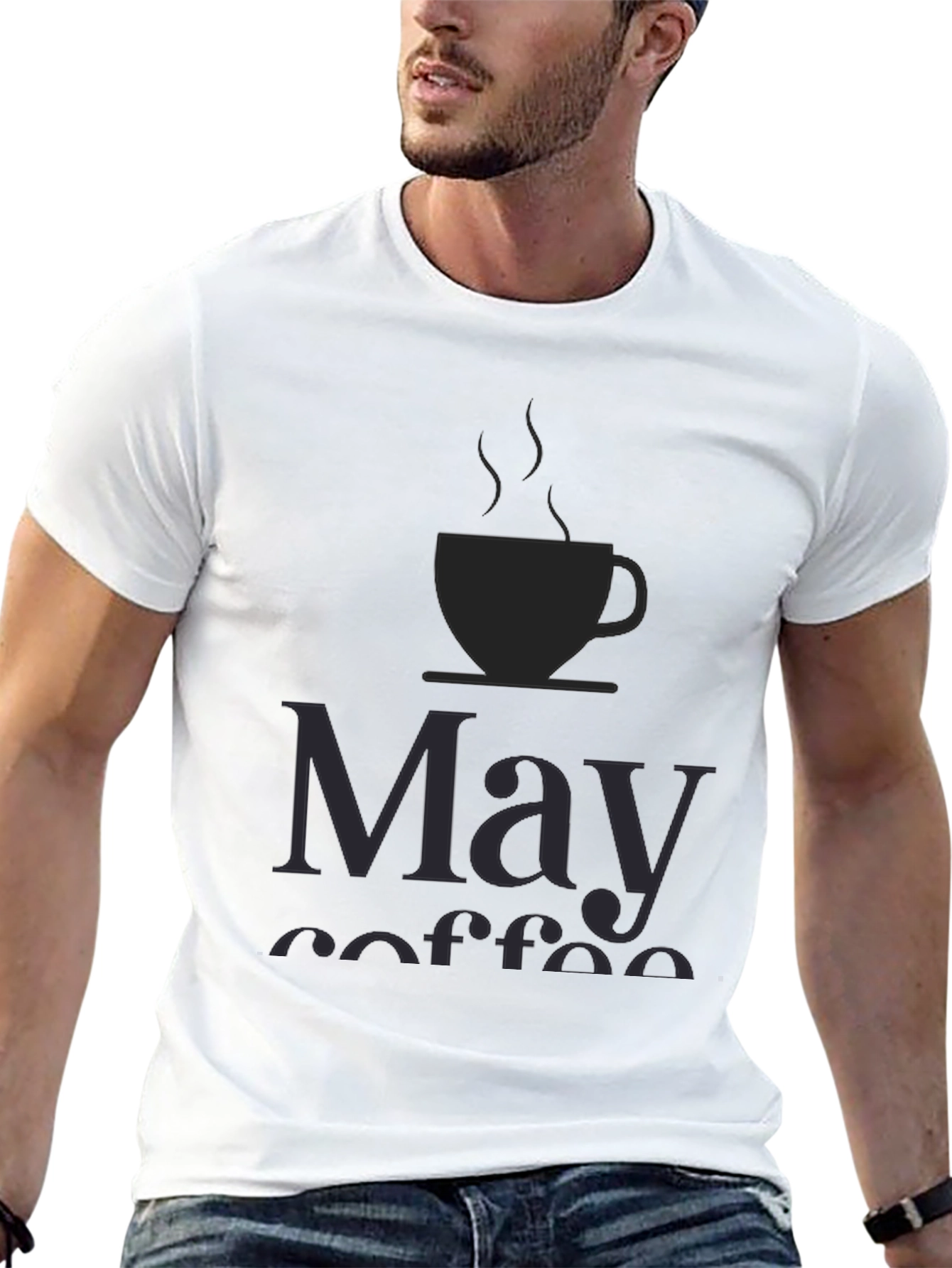 May Coffee T-Shirt - Unisex Black Tee