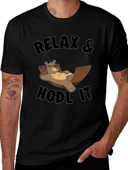 Relax & Hodl It Bear T-Shirt