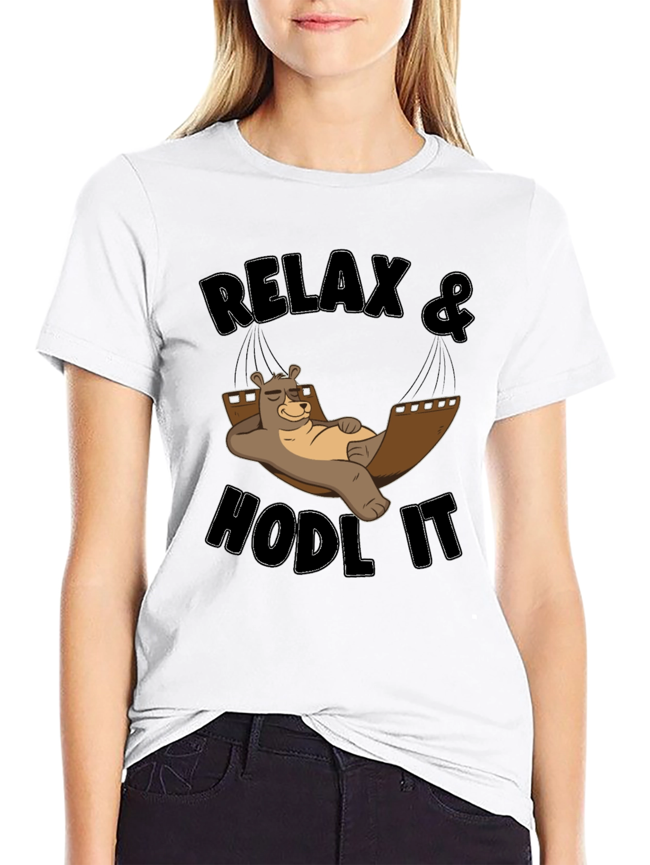 Relax & Hodl It Bear T-Shirt