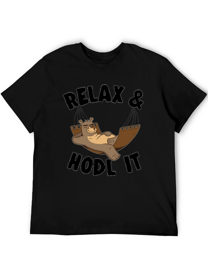 Relax & Hodl It Bear T-Shirt