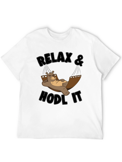 Relax & Hodl It Bear T-Shirt