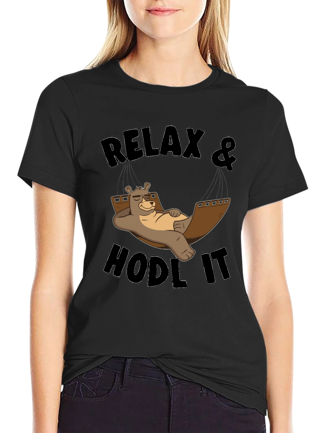 Relax & Hodl It Bear T-Shirt