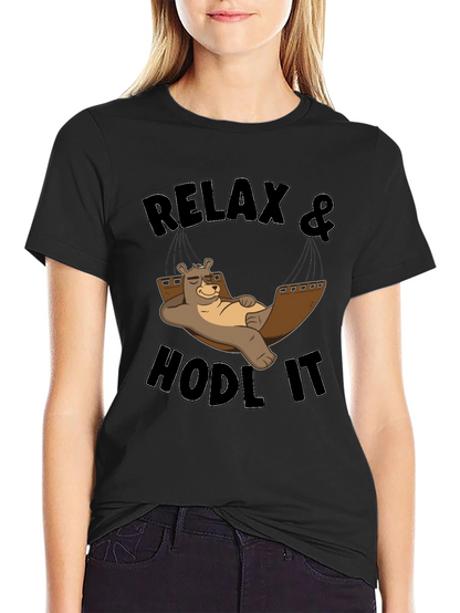 Relax & Hodl It Bear T-Shirt