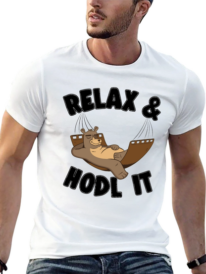Relax & Hodl It Bear T-Shirt