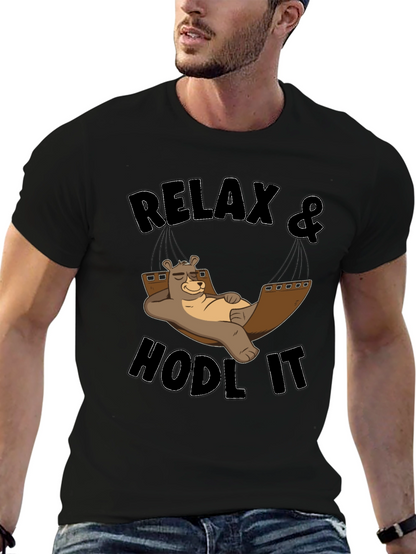 Relax & Hodl It Bear T-Shirt