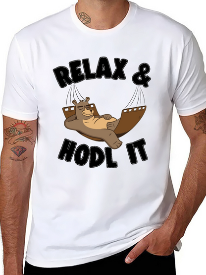 Relax & Hodl It Bear T-Shirt