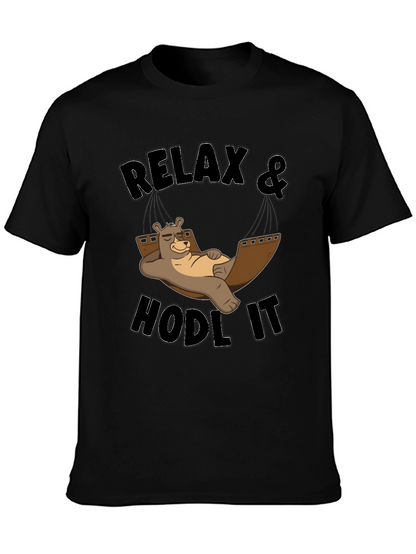 Relax & Hodl It Bear T-Shirt