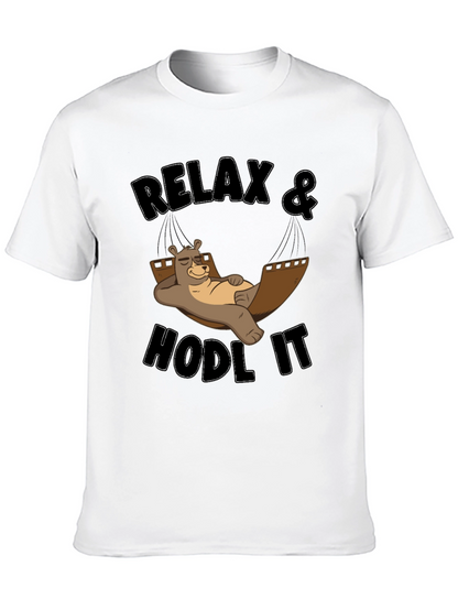 Relax & Hodl It Bear T-Shirt