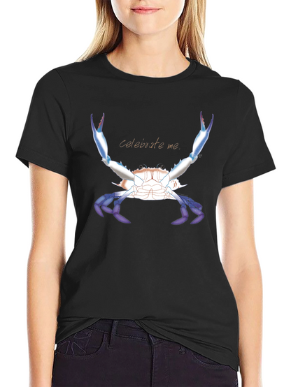 Celebrate Me Crab T-Shirt - Black
