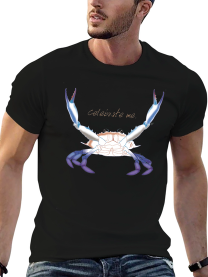 Celebrate Me Crab T-Shirt - Black
