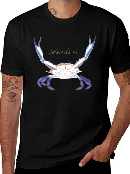 Celebrate Me Crab T-Shirt - Black