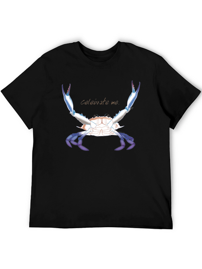 Celebrate Me Crab T-Shirt - Black